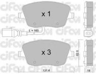 Комплект тормозных колодок CIFAM 822-547-1