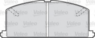 Комплект тормозных колодок VALEO 598266