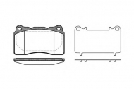 Комплект тормозных колодок WOKING P7663.10