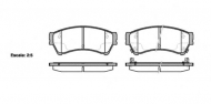 Комплект тормозных колодок WOKING P10963.02