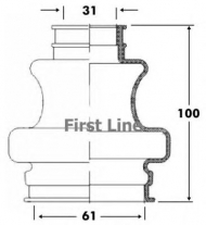 Пыльник FIRST LINE FCB6092