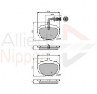Комплект тормозных колодок COMLINE ADB1224