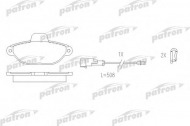 Комплект тормозных колодок PATRON PBP925