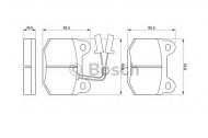 Комплект тормозных колодок BOSCH 0 986 424 029