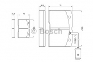 Комплект тормозных колодок BOSCH 0 986 424 144