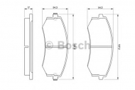 Комплект тормозных колодок BOSCH 0 986 424 215