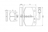Комплект тормозных колодок BOSCH 0 986 424 240
