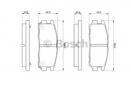 Комплект тормозных колодок BOSCH 0 986 424 367