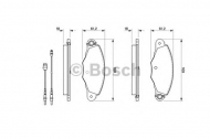 Комплект тормозных колодок BOSCH 0 986 424 511