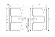 Комплект тормозных колодок BOSCH 0 986 460 932