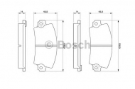 Комплект тормозных колодок BOSCH 0 986 461 396