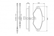 Комплект тормозных колодок BOSCH 0 986 461 757
