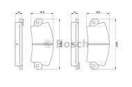 Комплект тормозных колодок BOSCH 0 986 463 473