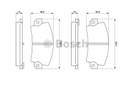 Комплект тормозных колодок BOSCH 0 986 463 490