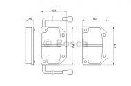 Комплект тормозных колодок BOSCH 0 986 465 733