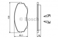 Комплект тормозных колодок BOSCH 0 986 494 204