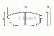 Комплект тормозных колодок BOSCH 0 986 494 388