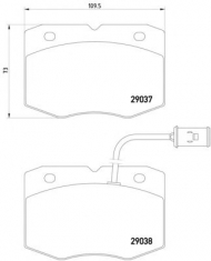 Комплект тормозных колодок HELLA PAGID 8DB 355 005-491