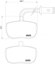Комплект тормозных колодок HELLA PAGID 8DB 355 005-801