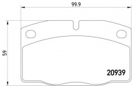 Комплект тормозных колодок HELLA PAGID 8DB 355 007-251