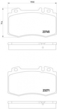 Комплект тормозных колодок HELLA PAGID 8DB 355 010-101