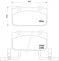 Комплект тормозных колодок HELLA PAGID 8DB 355 017-571