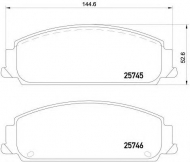Комплект тормозных колодок HELLA PAGID 8DB 355 020-861