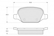 Комплект тормозных колодок PROCODIS FRANCE PF1270