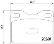 Комплект тормозных колодок TEXTAR 2026001