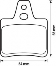 Комплект тормозных колодок BENDIX 571363B