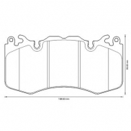 Комплект тормозных колодок BENDIX 573343B