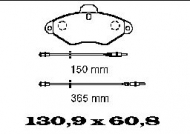 Комплект тормозных колодок FTE BL1358A2