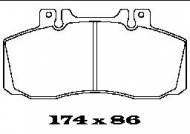 Комплект тормозных колодок FTE BL1424A2