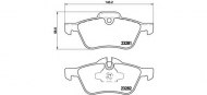 Комплект тормозных колодок BREMBO P 06 030