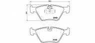 Комплект тормозных колодок BREMBO P 06 043