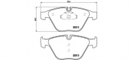 Комплект тормозных колодок BREMBO P 06 054