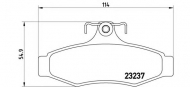 Комплект тормозных колодок BREMBO P 15 005