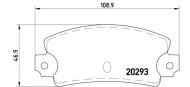 Комплект тормозных колодок BREMBO P 23 008