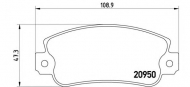 Комплект тормозных колодок BREMBO P 23 021