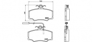Комплект тормозных колодок BREMBO P 23 048