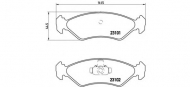 Комплект тормозных колодок BREMBO P 24 044