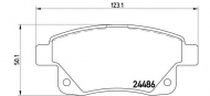 Комплект тормозных колодок BREMBO P 24 066