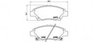 Комплект тормозных колодок BREMBO P 28 050