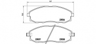 Комплект тормозных колодок BREMBO P 30 010