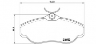 Комплект тормозных колодок BREMBO P 44 008