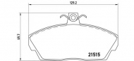Комплект тормозных колодок BREMBO P 44 010