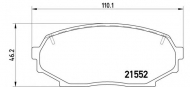Комплект тормозных колодок BREMBO P 49 017