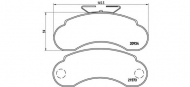 Комплект тормозных колодок BREMBO P 50 021
