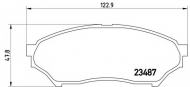 Комплект тормозных колодок BREMBO P 54 028