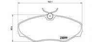 Комплект тормозных колодок BREMBO P 56 061